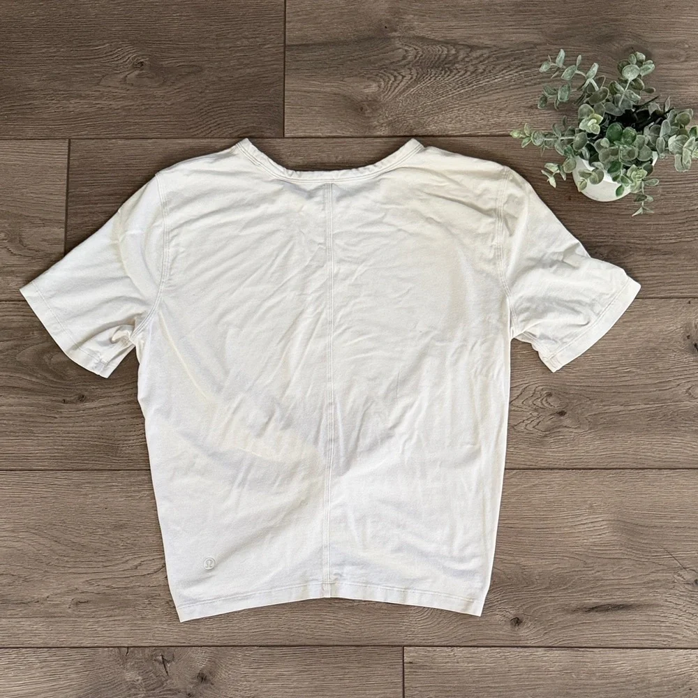LULULEMON Crescent Tee Bone/Off White Color